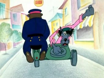 Стоп-кадр из мультфильма «Ну, погоди!» Стоп-кадр из мультфильма «Ну, погоди!»